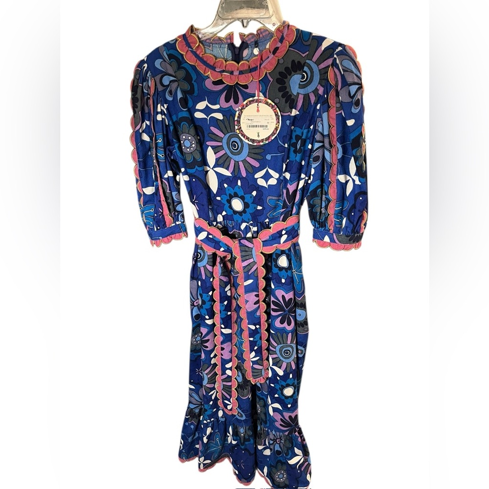 CeliaB Blue and Pink Floral Merapi Dress